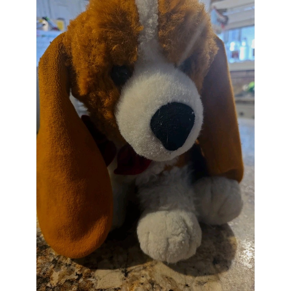 Commonwealth Hound Dog Puppy Plush 12" Sitting Stuffed Vintage Toy Large Ears M